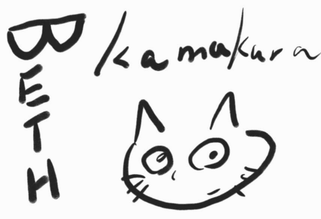 BETH kamakura cat drawing